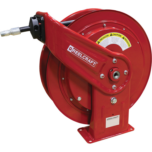 HD70000 Series Heavy-Duty Hose Reel with Hose, Greases, 3/8" x 75', Single Hose, 4800 PSI Cam Industrial