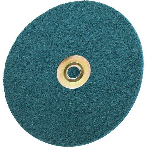 Disque de conditionnement de surface Scotch-Brite, 4-1/2" dia., Grain Moyen, Oxyde d'aluminium Cam Industrial