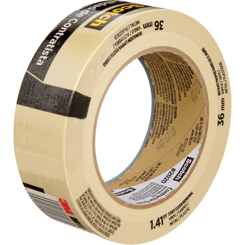 Ruban-cache Scotch pour entrepreneurs 2020, 36 mm (1-1/2") x 55 m (180'), Beige Cam Industrial