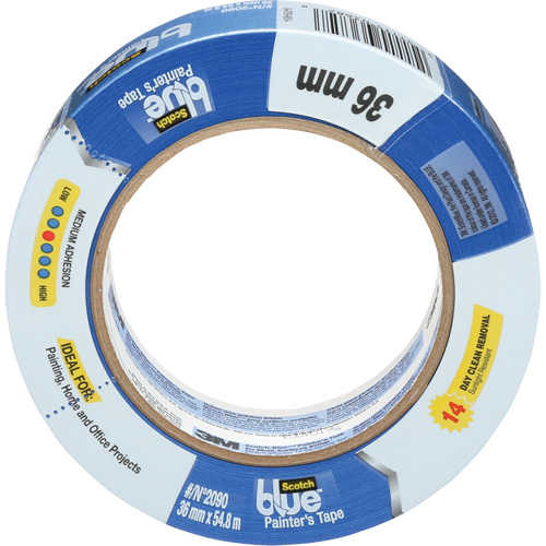 Ruban pour peintre ScotchBlue Original 2090, 36 mm (1-2/5") x 55 m (180'), Bleu Cam Industrial