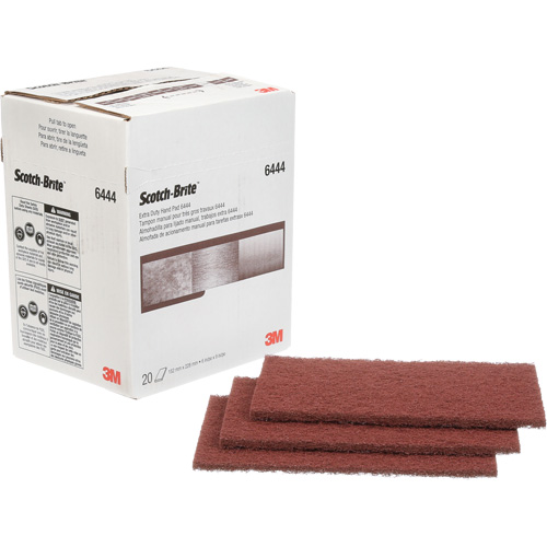 Scotch-Brite Extra-Duty Hand Pad, Aluminum Oxide, 9" x 6", Fine Grit Cam Industrial