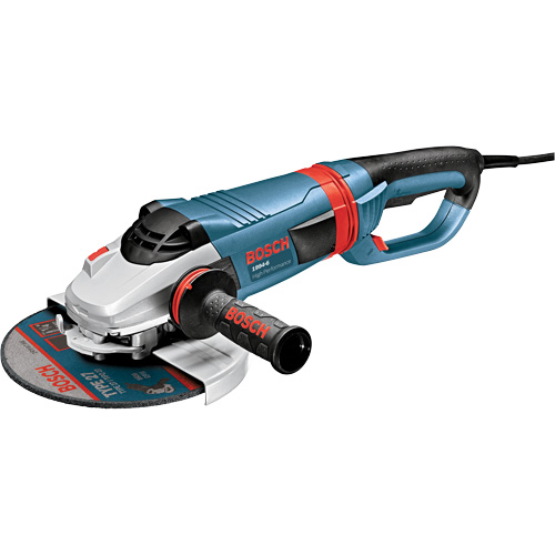 High Performance Large Angle Grinder, 9", 120 V, 15 A, 6500 RPM Cam Industrial
