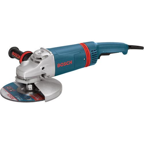 Large Angle Grinder with Rat Tail Handle, 9", 120 V, 15 A, 6000 RPM Cam Industrial