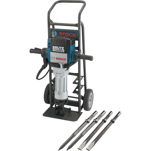 Brute Turbo Breaker Hammer with Deluxe Cart Cam Industrial