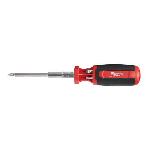 9-in-1 Square Drive Multi-Bit Driver, 9" L, Cushion Grip Handle Cam Industrial