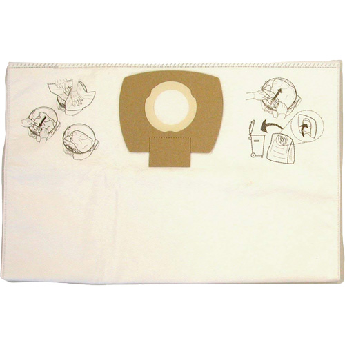 Sacs-filtre en papier pour aspirateur, 8 gal. US Cam Industrial
