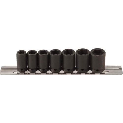 Magnetic Socket Set, 7 Pcs, Impact, 1/4" Drive Size Cam Industrial
