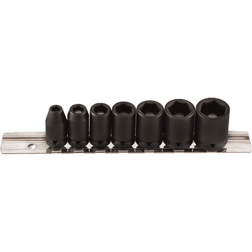 Magnetic Socket Set, 7 Pcs, Impact, 1/4" Drive Size Cam Industrial