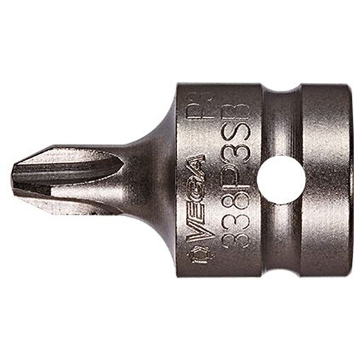 Bit Socket, Phillips, #3 x 1-1/2" L, 1/2" Drive Cam Industrial