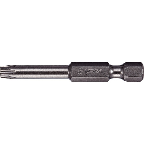Power Bit, Torx, T-10 Tip, 1/4" Drive Size, 2" Length Cam Industrial