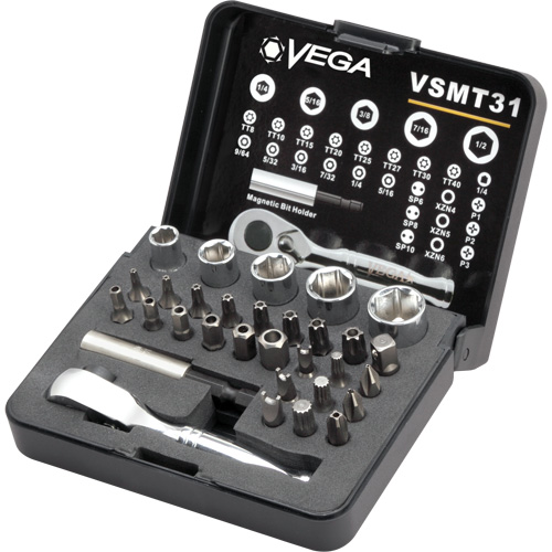 Tamper Proof Bit, Socket & Ratchet Set Cam Industrial