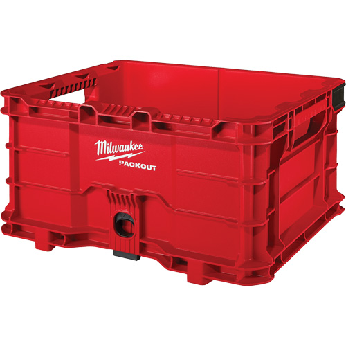 Packout Crate, 15-2/5" x 18-3/5" x 9-9/10", Red Cam Industrial
