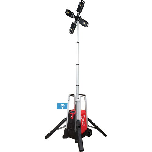 MX Fuel Rocket Tower Light & Charger, LED, 27000 Lumens Cam Industrial