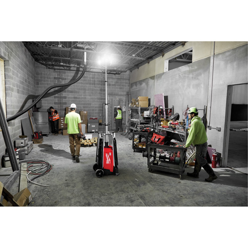 MX Fuel Rocket Tower Light & Charger, LED, 27000 Lumens Cam Industrial