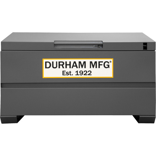 Jobsite Storage Box, 48" x 24" x 27-13/16", Steel, Grey Cam Industrial