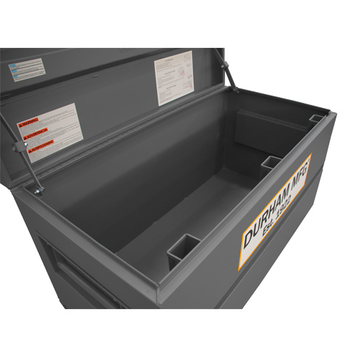 Jobsite Storage Box, 48" x 24" x 27-13/16", Steel, Grey Cam Industrial