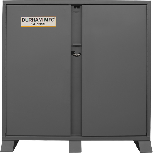 Jobsite Storage Shelving Cabinet, Steel, 47.5 Cubic Feet, Grey Cam Industrial