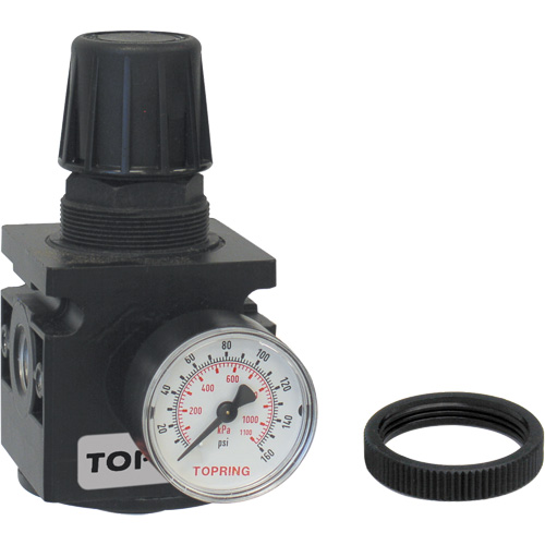 R&eacute;gulateur avec manom&egrave;tre, 3/4" NPT, PSI max. de 300 psi, Modulaire Cam Industrial