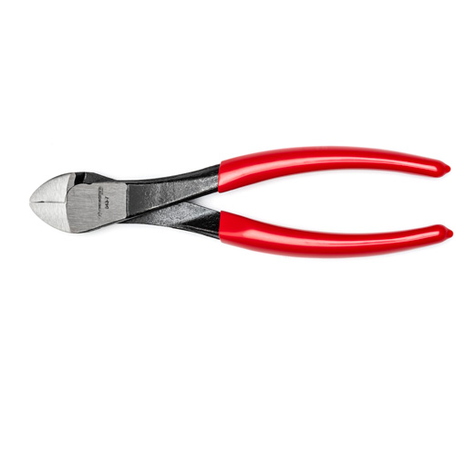 Heavy-Duty Dipped Handle Diagonal Cutting Pliers - Bagged, 7" L Cam Industrial