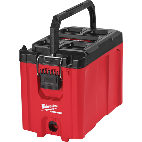 Packout Compact Tool Box, 10" x 16-1/5" x 13", Black/Red Cam Industrial
