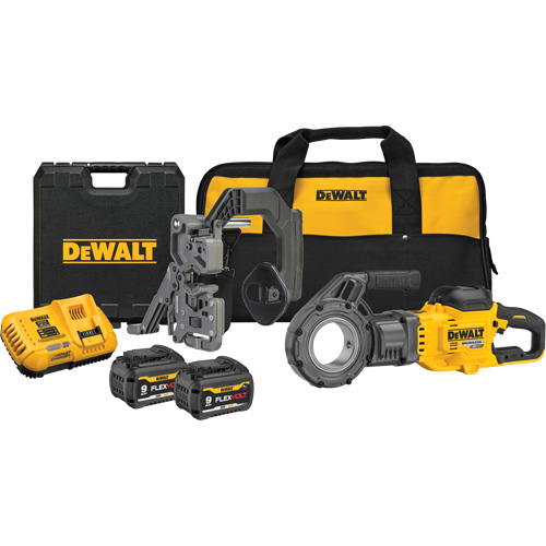 Trousse de fili&egrave;re &agrave; tuyaux sans fil FlexVolt Max*, 30 tr/min, Filetage de la tige 1/2" - 2" Cam Industrial