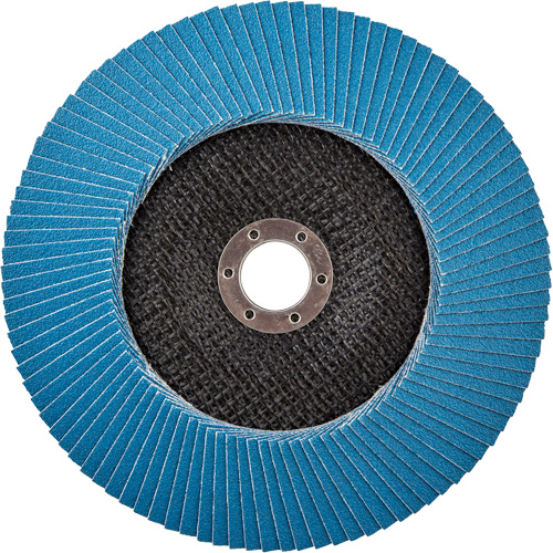 BlueFire R884P Coarse Grit Flap Disc, 7" x 7/8", Type 27, 80 Grit, Zirconia Alumina Cam Industrial