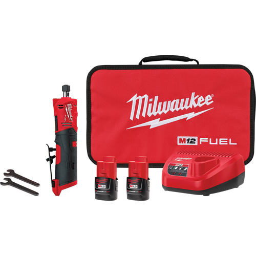 Trousse meuleuse droite M12 Fuel, 1/4" collet, 12 V, Lithium-ion Cam Industrial