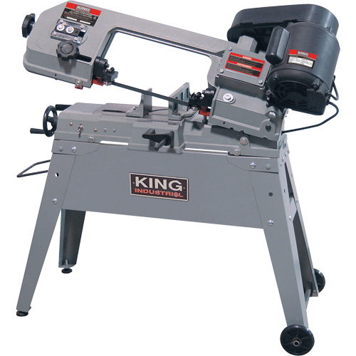 Metal Cutting Band Saw, Horizontal/Vertical, 5" Round and 4-1/2" x 6" Rectangular Cutting Capacity Cam Industrial
