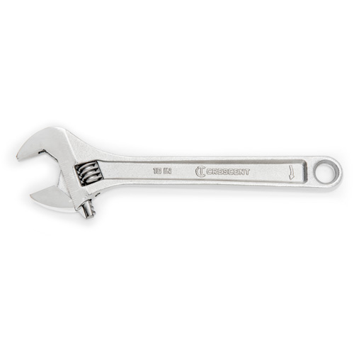 Adjustable Wrench - Boxed, 10" L, 1-5/16"/34 mm Max Width, Chrome Cam Industrial