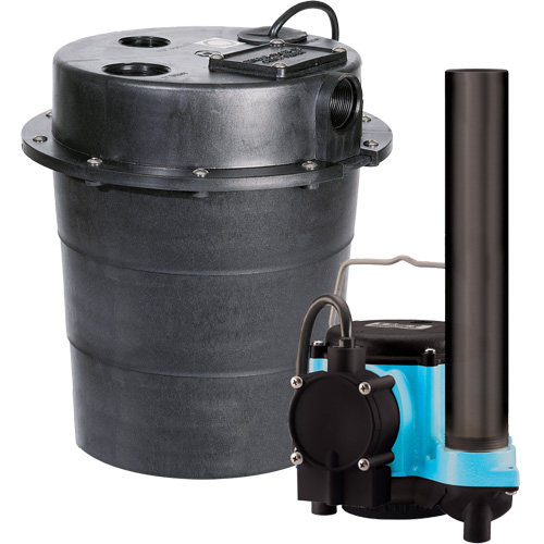 WRS Series Submersible Pump, 45 GPM, 115 V, 9 A, 1/3 HP Cam Industrial