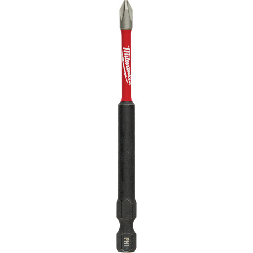 Shockwave Impact-Duty Driver Bit, Phillips, #1 Tip, 1/4" Drive Size, 3-1/2" Length Cam Industrial