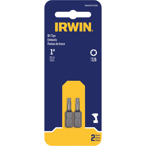 Embouts de tournevis &agrave; ins&eacute;rer, Torx, T-15, Prise 1/4" Cam Industrial