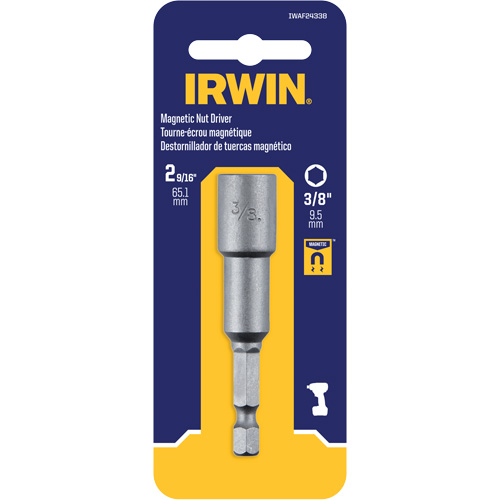 Tourne-&eacute;crou, Embout 3/8", Prise 1/4", 2-9/16" lo, Magn&eacute;tique Cam Industrial