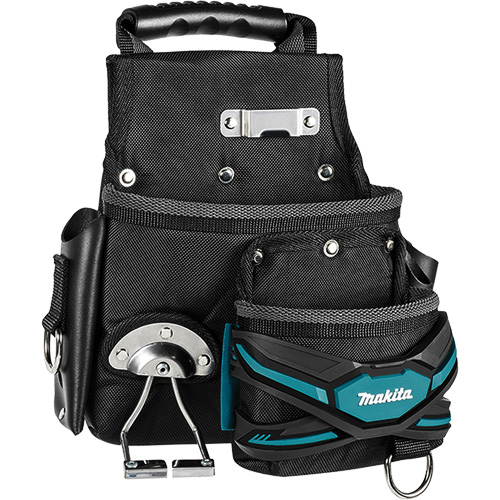 Pochette tout usage pour couvreur TH3, Porte-outil multiple, Cuir/Polyester/Polypropyl&egrave;ne, 2 Poches Cam Industrial