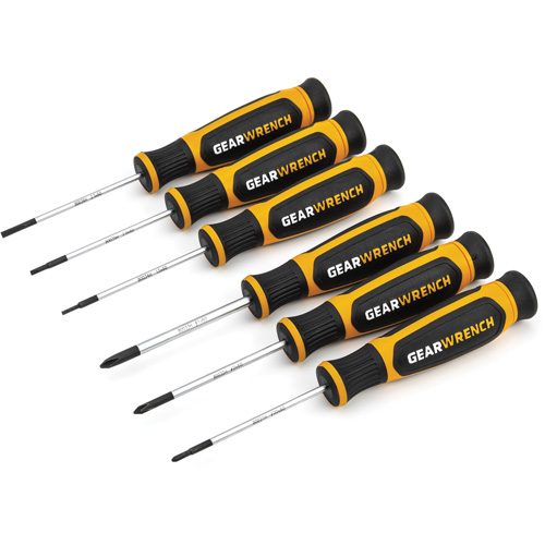 Mini Phillips&reg;/Slotted Dual Material Screwdriver Set, 6 Pcs. Cam Industrial