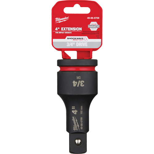 Shockwave Impact Duty Socket Extension, Impact, 3/4" Drive, 4" L Cam Industrial