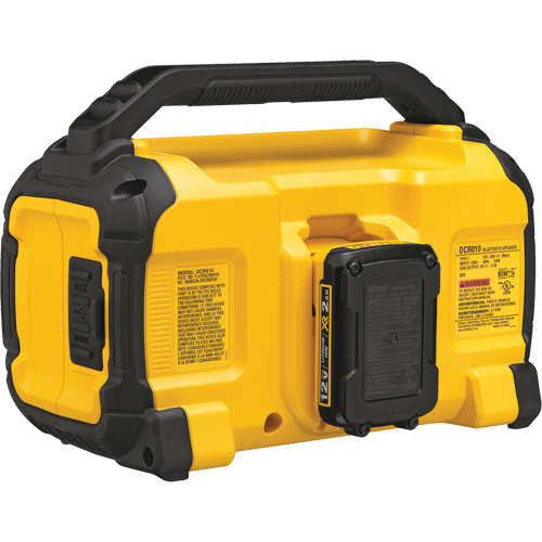 Max Jobsite Bluetooth&reg; Speaker (Tool Only), Lithium-Ion, 12 V/20 V Cam Industrial