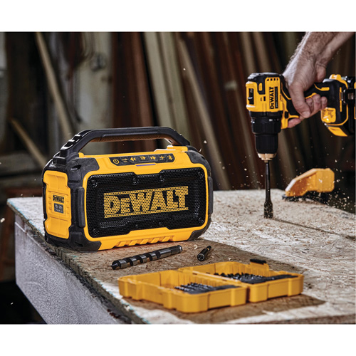 Max Jobsite Bluetooth&reg; Speaker (Tool Only), Lithium-Ion, 12 V/20 V Cam Industrial