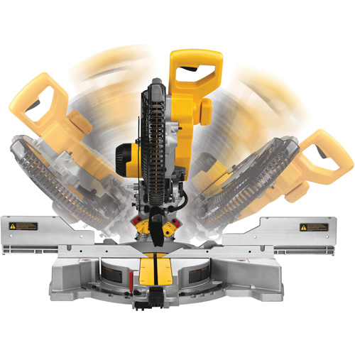 Double-Bevel Sliding Compound Mitre Saw, 12", 15 A, 120 V Cam Industrial