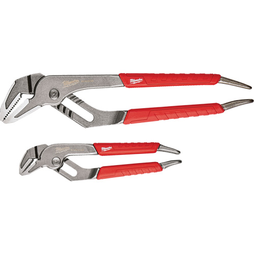 6" & 10" Comfort Grip Straight Jaw Pliers Set, 2 Pieces Cam Industrial