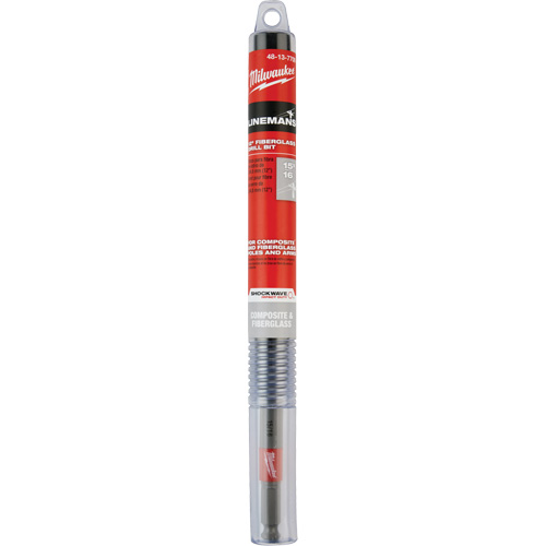 Shockwave Impact Duty Lineman's Fiberglass Drill Bit, 15/16", Carbide Cam Industrial