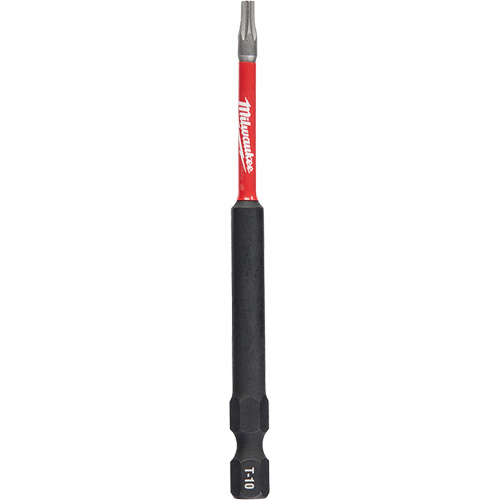 Shockwave Impact Duty Screwdriver Bit, Torx, T-10 Tip, 1/4" Drive Size, 3-1/2" Length Cam Industrial