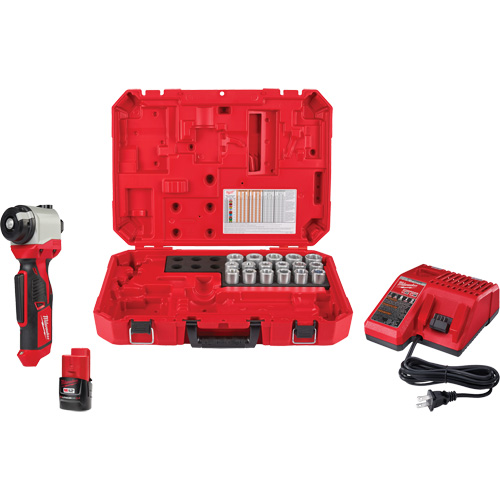 Trousse de pince &agrave; d&eacute;nuder M12 avec 17 bagues en cuivre THHN/XHHW Cam Industrial