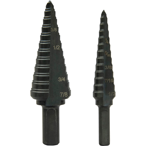 Step Bit Set, 1/8"/3/16" - 1/2"/7/8"  Cam Industrial