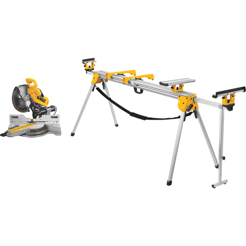 Double Bevel Sliding Compound Mitre Saw with Stand Cam Industrial