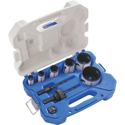 Plumber Bi-Metal Hole Saw Set, 9 Pieces Cam Industrial