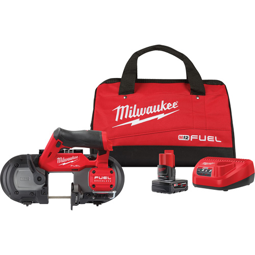 M12 Fuel Compact Band Saw Kit, 12 V, 2-1/2" Capacity Cam Industrial