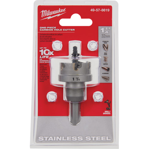 Scies-cloches au carbure monobloc, 1-1/4", Profondeur de la coupe de 3/16" Cam Industrial