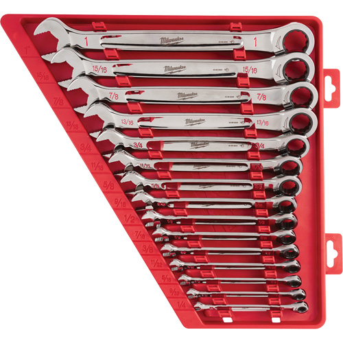 Ratcheting Wrench Set, Combination, 15 Pieces, Imperial Cam Industrial