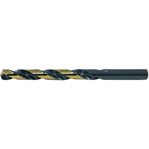 DRILLCO Heavy-Duty Jobber Drill Bit, High Speed Steel, #1, 3-7/8" L, 2-5/8" Flute, 135° Point Angle Cam Industrial